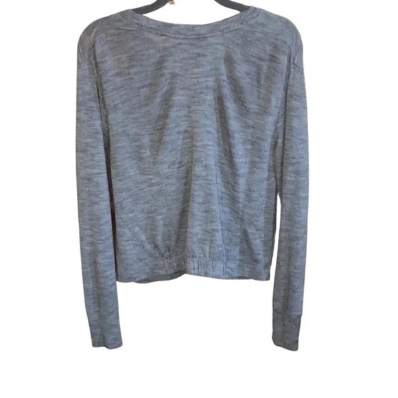 Athleta Twist Front Coaster Sweatshirt Heather Gray Size Small - Picture 5 of 6